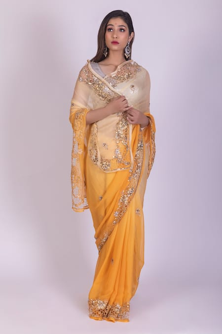 Ruar India Ombre Saree With Blouse 