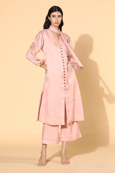 Meadow Silk Organza Cotton Tunic & Pant Set 