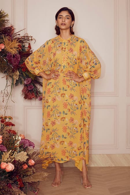 Ridhi Mehra Eira Floral Print Kaftan 