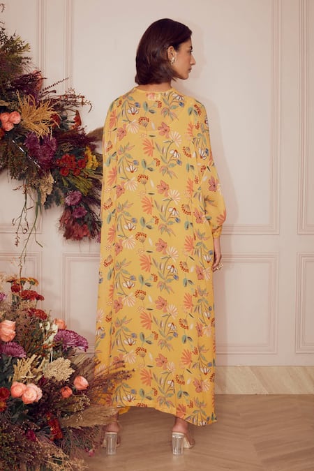 Ridhi Mehra Eira Floral Print Kaftan 
