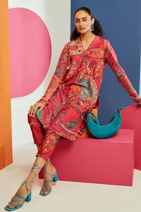 Ridhi Mehra Emery Chanderi Printed Kurta & Pant Set 