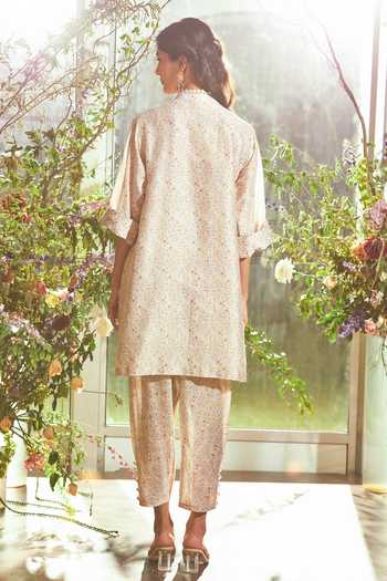 Ridhi Mehra Chanderi Kurta & Pant Set 