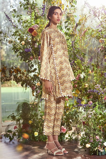 Ridhi Mehra Chanderi Kurta & Pant Set 