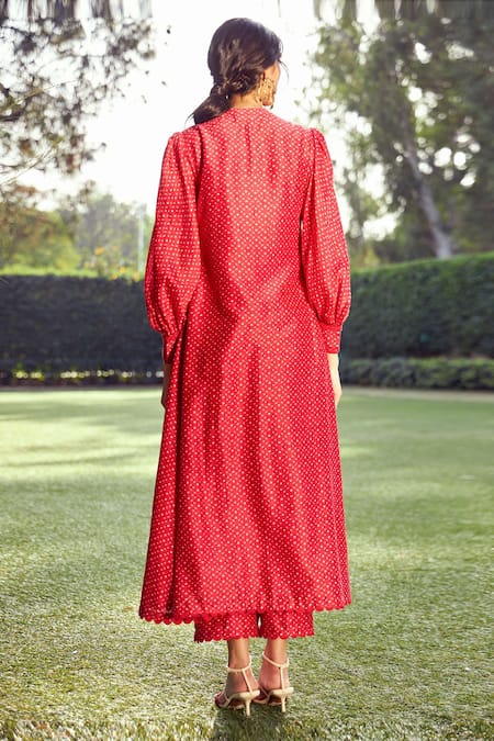 Ridhi Mehra Chanderi Kurta & Pant Set 