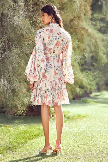 Ridhi Mehra Chanderi Printed Dress 