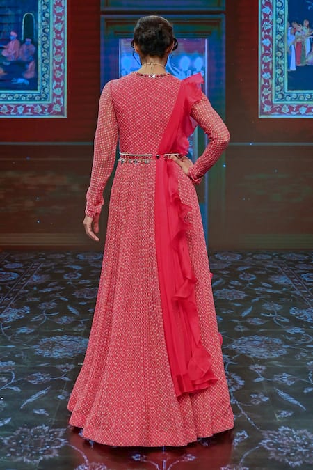 Ridhi Mehra Printed Anarkali with Dupatta 