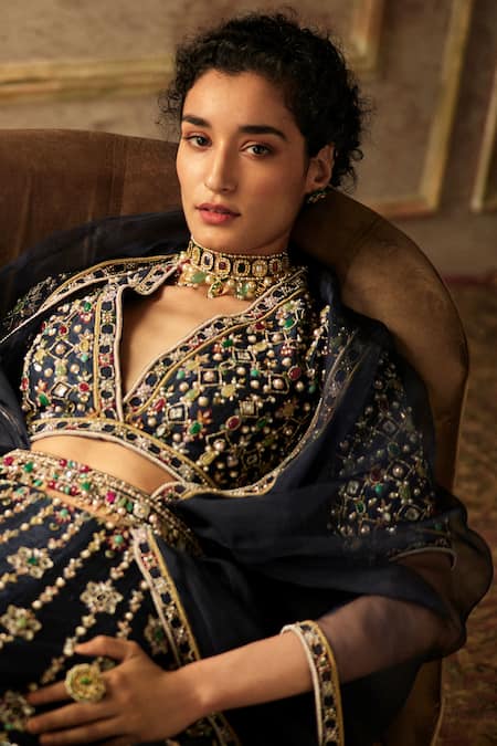 Ridhi Mehra Embroidered Bridal Lehenga Set 