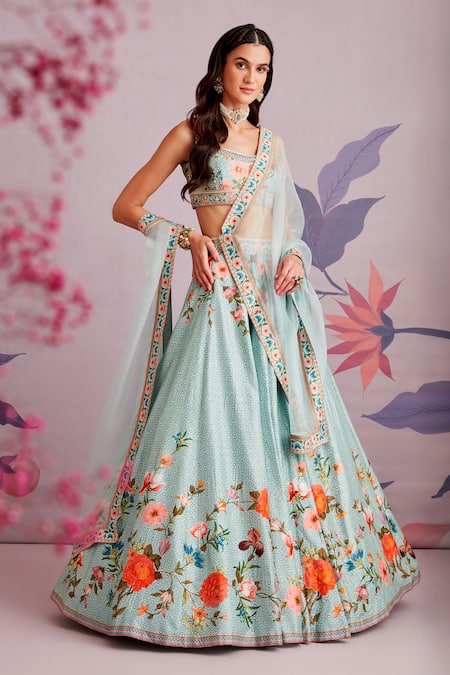 Ridhi Mehra Delphine Silk Bridal Lehenga Set 