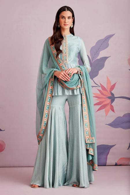 Ridhi Mehra Winika Silk Kurta Sharara Set 