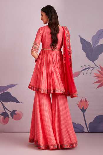 Ridhi Mehra Ambrosia Printed Anarkali Gharara Set 
