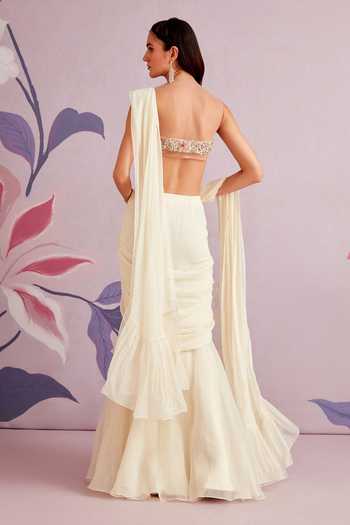 Ridhi Mehra Acacia Pre-Draped Saree With Blouse 
