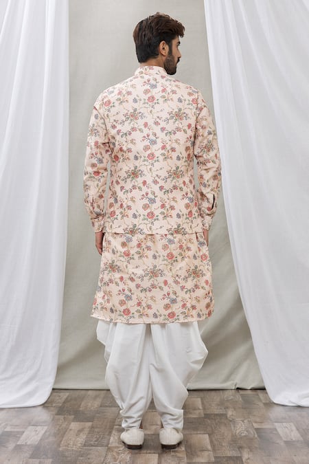 Rng Safawala Printed Bundi & Kurta Set 
