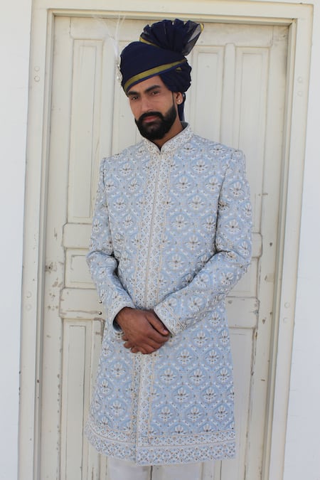 RNG Safawala Embroidered Sherwani Set For Kids For Kids