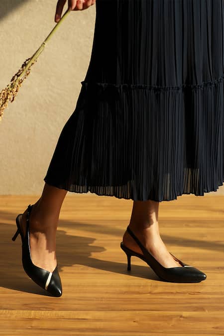 Amazon.com | FSJ Women Elegant Satin High Heels Pumps Pointed Toe Stilettos  Slip On Formal Shoes Size 4 Black | Pumps