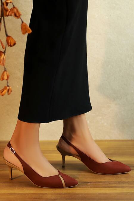 Oceedee_Red Rosa Pointed Toe Pumps_Online_at_Aza_Fashions