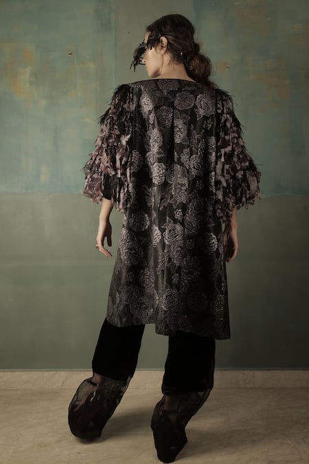 Nidhi Yasha Brocade Floral Woven Jacket 