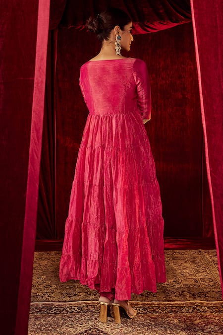 Roze Arya Tiered Anarkali Set 