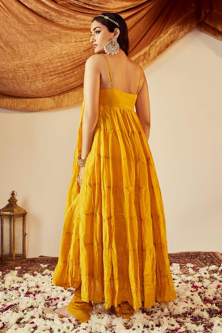 Roze Sahiba Tiered Anarkali Set 