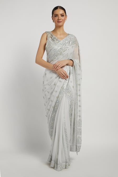 Silver Tissue Saree – Sree Fabrics