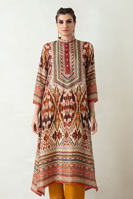 Rajdeep Ranawat Zeynep Silk Asymmetric Tunic 