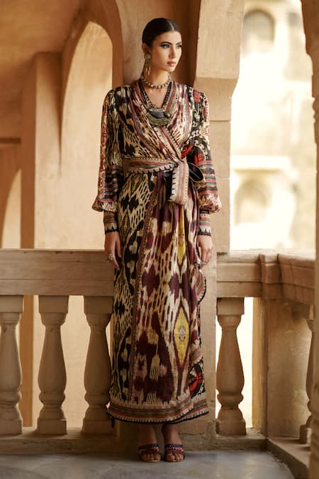 Rajdeep Ranawat Udipti Silk Printed Dress 