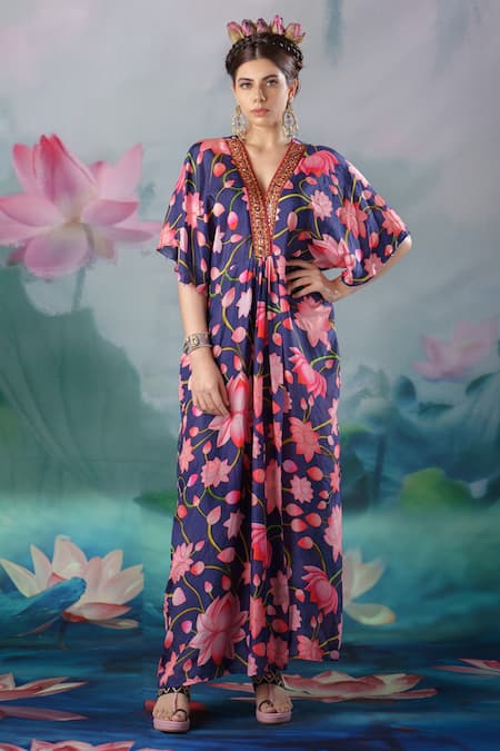 Rajdeep Ranawat Kusum Silk Kaftan 