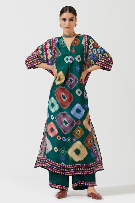 Rajdeep Ranawat Silk Printed Tunic 