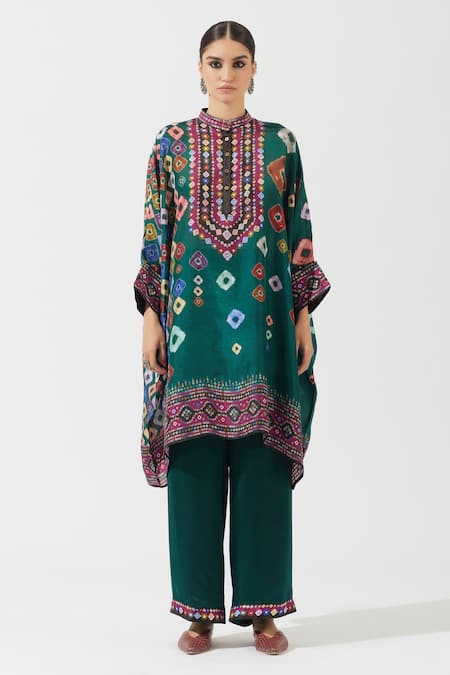 Rajdeep Ranawat Silk Printed Tunic 