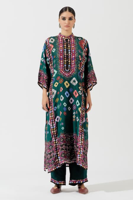 Rajdeep Ranawat Silk Printed Kurta 