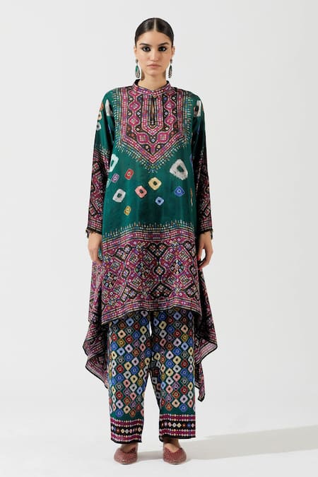 Rajdeep Ranawat Silk Printed Tunic 