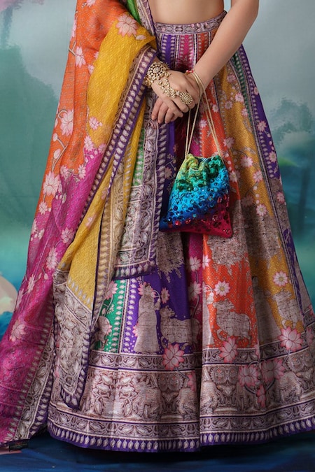 Lavender Color Trendy Lehenga Choli