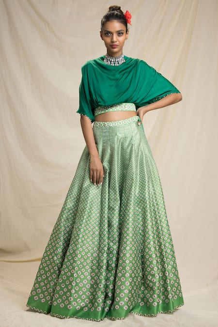 Rajdeep Ranawat Bandhani Print Lehenga Set 