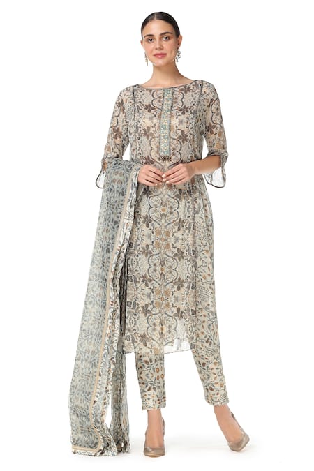 Rabani & Rakha Printed Kurta & Pant Set 