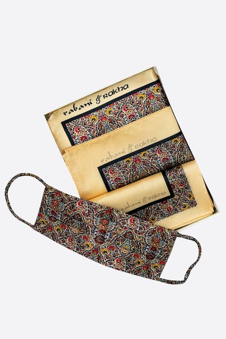 Rabani & Rakha Face Mask & Pocket Square Gift Box 