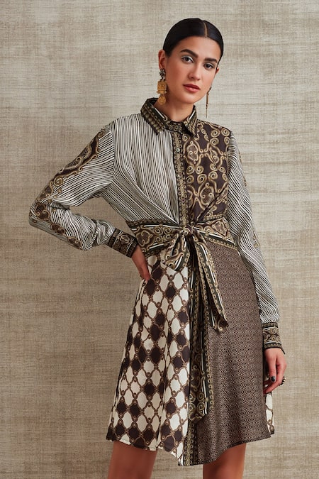 Rajdeep Ranawat Rasheeda Silk Shirt Dress 