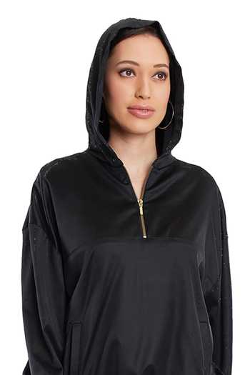 Rocky Star_Black Satin Bomber Jacket_at_Aza_Fashions