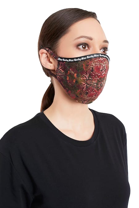 Rocky Star Multi Color Printed Unisex Face Mask Single Pc