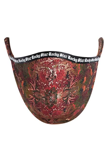 Rocky Star_Multi Color Printed Unisex Face Mask Single Pc_Online_at_Aza_Fashions