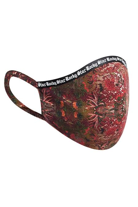 Shop_Rocky Star_Multi Color Printed Unisex Face Mask Single Pc_Online_at_Aza_Fashions