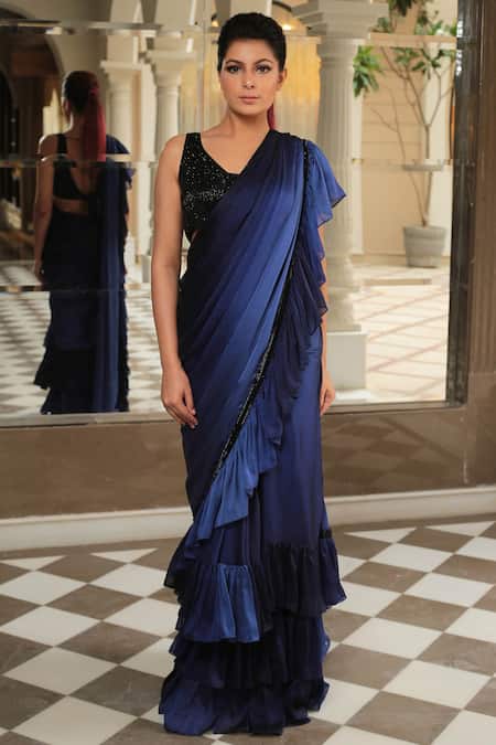 Reynu Taandon Frill Pre-Draped Saree 