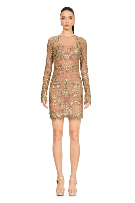 Rocky Star Sequin Embroidered Dress 