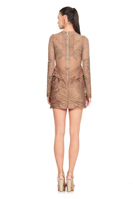 Rocky Star Cutdana Embroidered Dress 