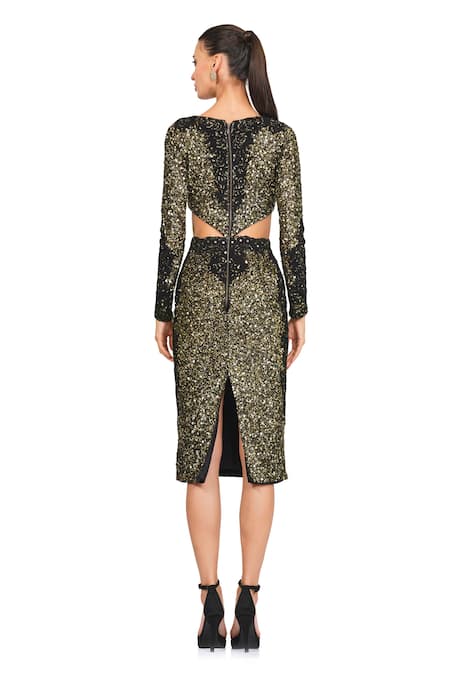 Rocky Star Side Cutout Midi Dress 