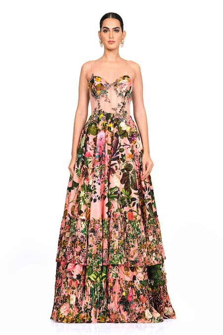 Rocky Star Floral Print Gown 