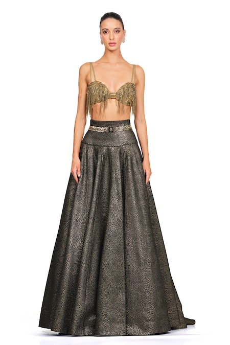 ASHISH Embellished georgette maxi skirt | NET-A-PORTER