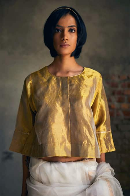 Shorshe Clothing Handwoven Tissue Blouse 