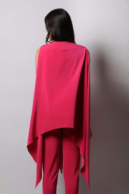 Swatee Singh Crepe Draped Jumpsuit 