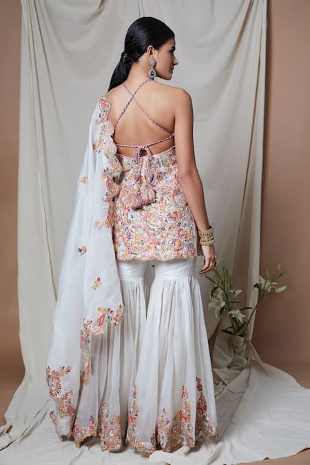 Tamanna Punjabi Kapoor Embroidered Kurta Gharara Set 