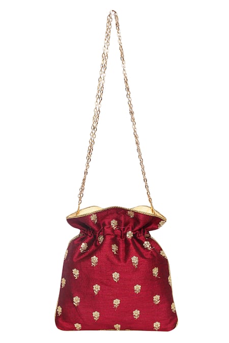 The Purple Sack Hand Embroidered Potli Bag