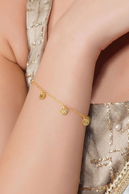 Stylish Gold Plated Charm Crystal Bracelet in Mumbai at best price by Aman  Arts - Justdial
